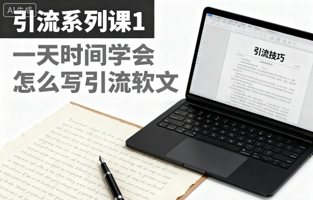 引流系列课1，一天时间学会怎么写引流软文-子比社区