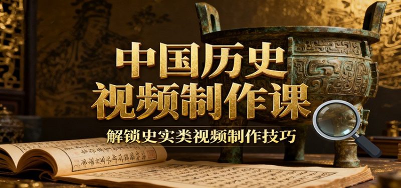 中国历史视频制作课：疆域地图集+参考文案+练习素材，解锁史实类视频制作技巧-子比社区
