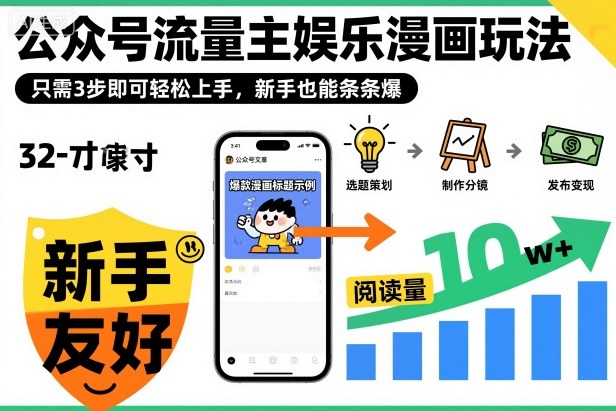 ‍‬⁢‍⁡‍‍⁡​⁣⁤‍‬⁡⁣⁢​⁣‍⁣‌‌⁢​⁡⁡‌​⁢⁣⁢​⁢‌​⁣‬​⁣‬‬⁣⁢​⁢⁣公众号流量主娱乐漫画玩法，只需3步即可轻松上手，新手也能条条爆-子比社区