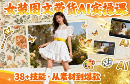 女装图文带货的AI实操课-子比社区
