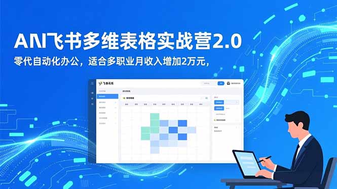 AI+飞书多维表格实战营2.0：零代码自动化办公，适合多职业月收入增加2万元-子比社区