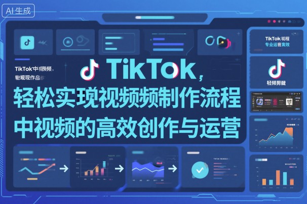TikTok中视频制做流程，轻松实现Tk中视频的高效创作与运营-子比社区