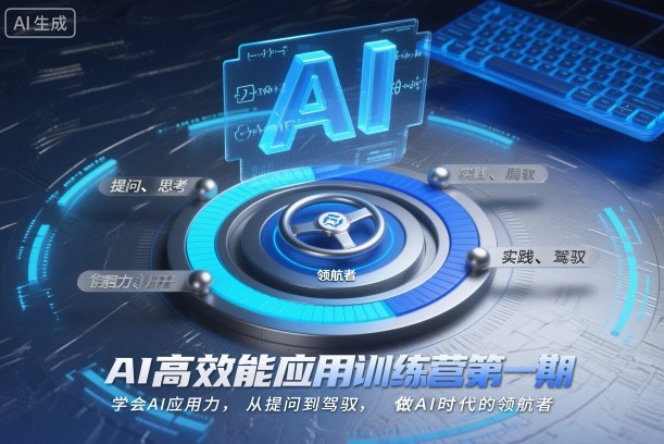 AI高效能应用训练营第一期，学会AI应用力，从提问到驾驭，做AI时代的领航者-子比社区