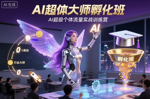AI超体大师孵化班，AI超级个体流量实战训练营-子比社区