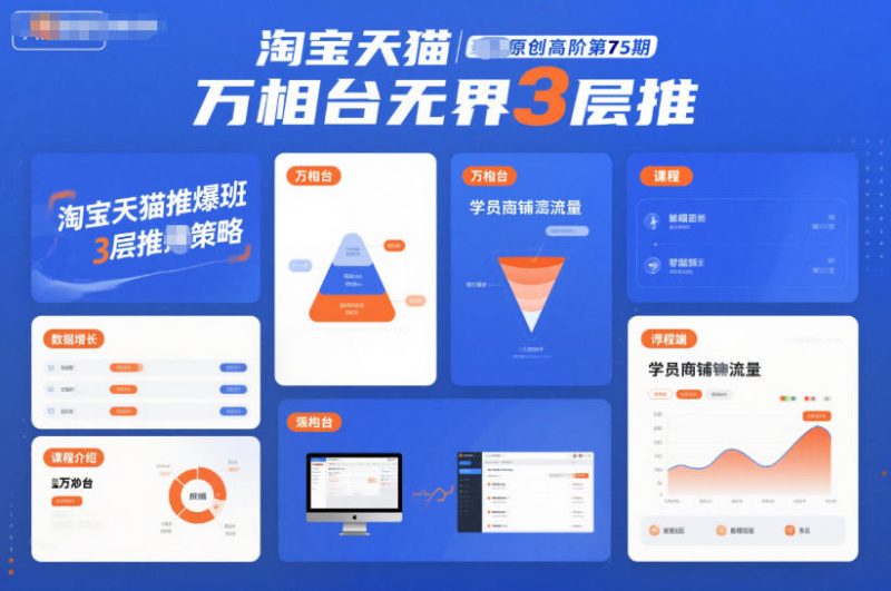 淘宝天猫推爆班原创高阶第75期，万相台无界3层推-子比社区