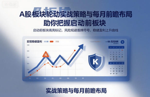 A股板块轮动实战策略与每月前瞻布局，助你把握启动前板块，规避风险，实现稳健盈利-子比社区