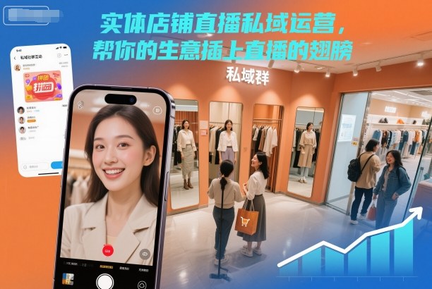实体店铺直播私域运营，帮你的生意插上直播的翅膀-子比社区